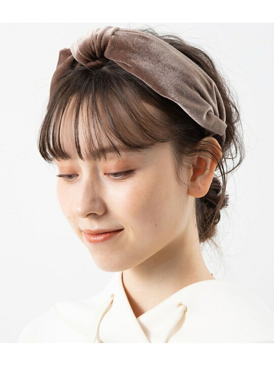 ヘアバンド グリーン ベロア 安値