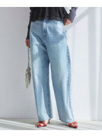 【SALE／30%OFF】【洗える】ハイウエストルーズワイドデニム VIS ビス パンツ ジーンズ・デニムパンツ ブルー【RBA_E】【送料無料】[Rakuten Fashion]