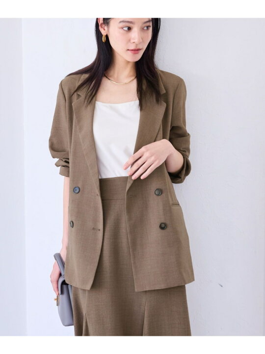 楽天市場】【SALE／20%OFF】美easyリネンライクテーラードジャケット 