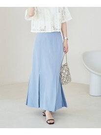 【SALE／60%OFF】プリーツ切替マーメイドスカート VIS ビス スカート その他のスカート ベージュ ブラック ブルー【RBA_E】[Rakuten Fashion]