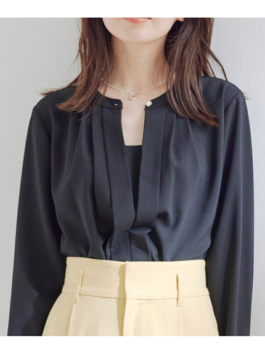 楽天市場】【SALE／50%OFF】【洗える・防シワ】フロントタック長袖 