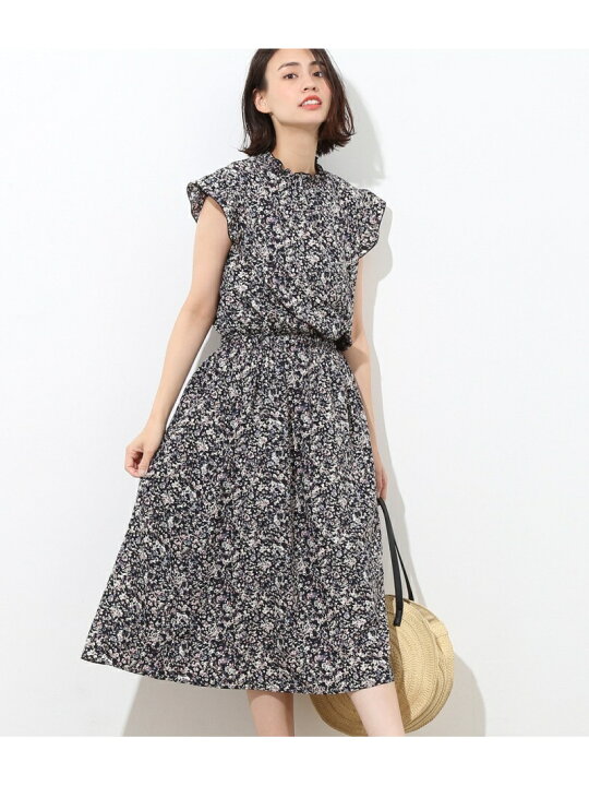 楽天市場】【SALE／70%OFF】衿シャーリング花柄ワンピース VIS ビス 
