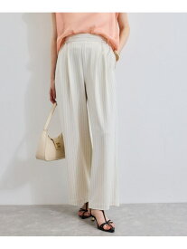 【SALE／50%OFF】【接触冷感/UVケア】ピンストライプリラックスワイドパンツ VIS ビス パンツ その他のパンツ グレー ネイビー ベージュ【RBA_E】[Rakuten Fashion]