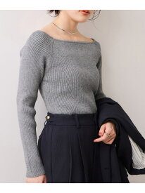 【SALE／20%OFF】スクエアネックニットプルオーバー VIS ビス トップス ニット グレー ホワイト ブルー ブラック【RBA_E】[Rakuten Fashion]