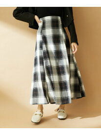 【SALE／70%OFF】【洗える】先染めチェックハイウエストフレアスカート VIS ビス スカート その他のスカート ブラック ネイビー【RBA_E】[Rakuten Fashion]