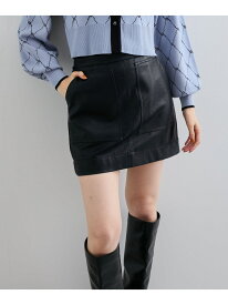 【SALE／60%OFF】ヴィンテージライク合皮ミニスカート VIS ビス スカート その他のスカート ブラウン ブラック ピンク【RBA_E】[Rakuten Fashion]