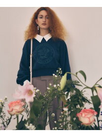 【SALE／50%OFF】【DILIGENCE PARLOUR】VIS別注モデルフラワーロゴスウェット【セットアップ対応】 VIS ビス トップス スウェット・トレーナー ネイビー イエロー ブルー【RBA_E】[Rakuten Fashion]