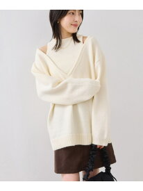 【SALE／60%OFF】【WEB限定】アンサンブル風Vネックニット VIS ビス トップス ニット グレー ベージュ【RBA_E】[Rakuten Fashion]