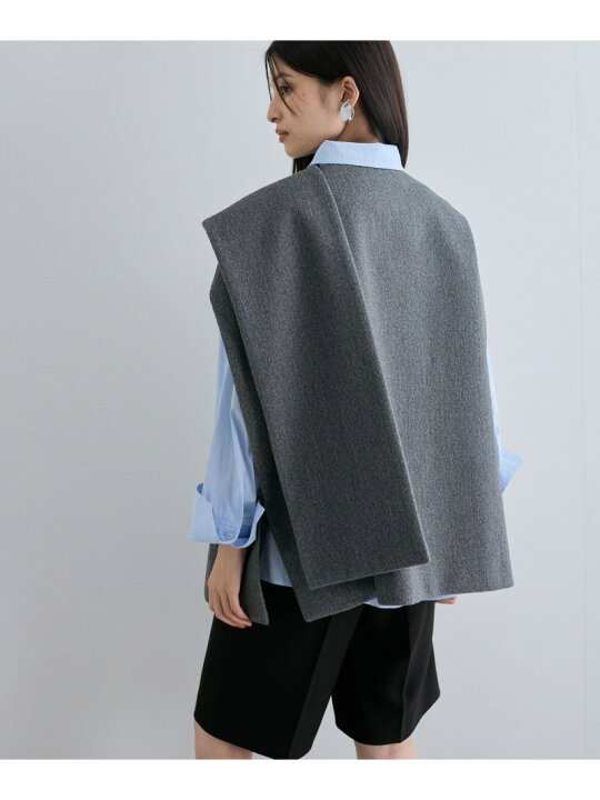 楽天市場】【SALE／40%OFF】マフラーみたいに巻けるポンチョベスト VIS  