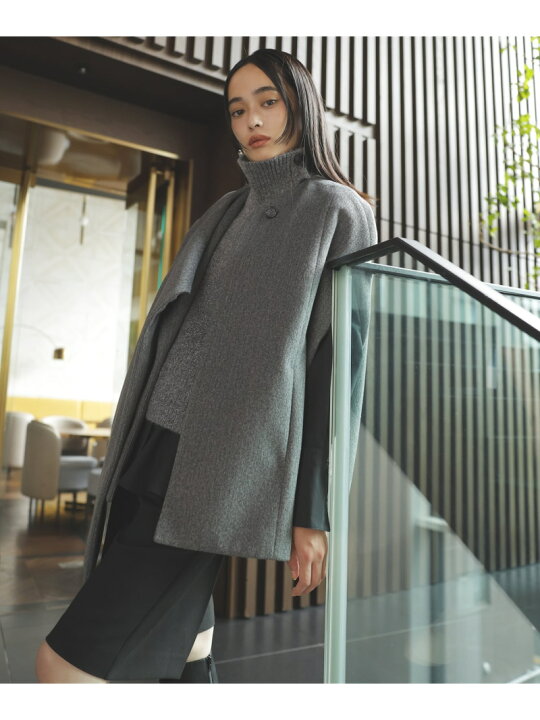 楽天市場】【SALE／40%OFF】マフラーみたいに巻けるポンチョベスト VIS  