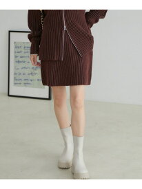 【SALE／70%OFF】【洗える】ミニ丈タイトニットスカート【セットアップ対応】 VIS ビス スカート その他のスカート ホワイト ブラウン【RBA_E】[Rakuten Fashion]
