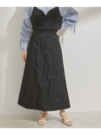 【SALE／60%OFF】【セットアップ対応】ナイロンワッシャーAラインスカート【洗える】 VIS ビス スカート その他のスカート ブルー ブラック ベージュ【RBA_E】[Rakuten Fashion]