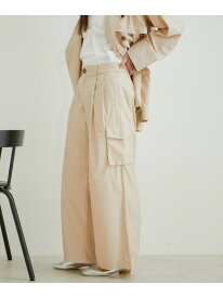 【SALE／70%OFF】【セットアップ対応】タックギャザーワイドカーゴパンツ VIS ビス パンツ カーゴパンツ ベージュ グリーン【RBA_E】[Rakuten Fashion]