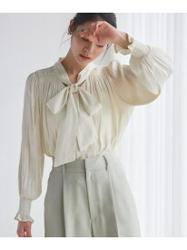 【SALE／40%OFF】【前後2WAY】割繊ボウタイブラウス【洗える】 VIS ビス トップス シャツ・ブラウス ブラック ピンク ホワイト ブルー【RBA_E】[Rakuten Fashion]