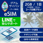 グアム サイパン eSIMデータ専用【毎日 2GB 使用後 128kbps】 3日間 4日間 5日間 7日間 デイリー プラン Docomo 正規品 プリペイドSIM e-SIM Guam Saipan サイパン島 旅行 高速 データ ローミング
