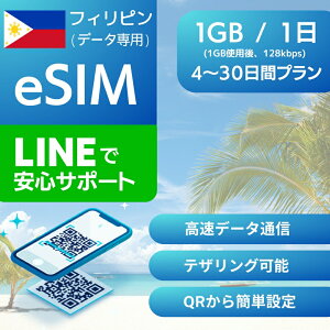 tBs eSIMf[^py 1GB gp 128kbpsz 4 5 7 fC[ v Ki vyChSIM e-SIM Philippines }j Zu s  f[^ [~O