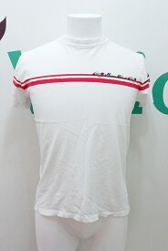 【中古】MAISON KITSUNE メゾン キツネ ロゴプリント 半袖Tシャツ メンズ XS 白