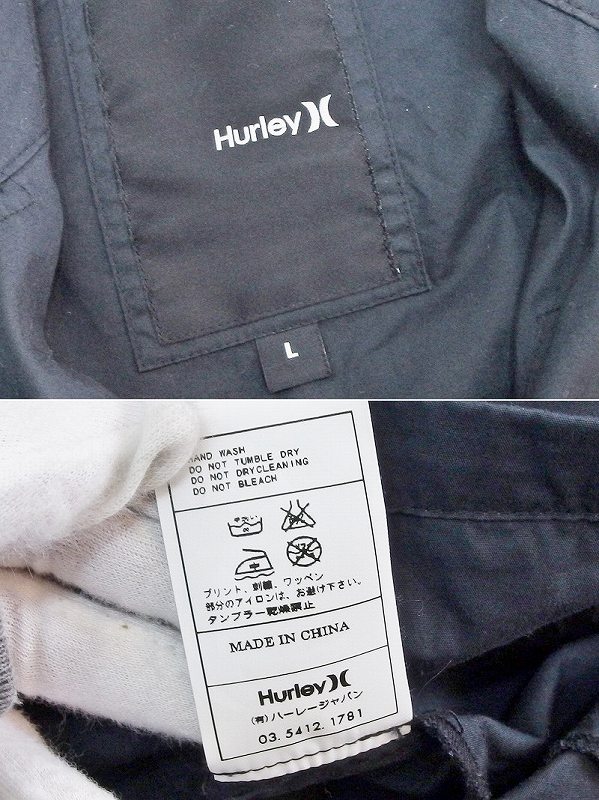 【楽天市場】Hurley ハーレーエックス ジャケット 薄手 メンズ L 