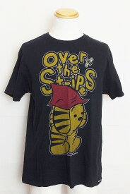 【中古】OVER THE STRiPES オーバーザストライプス キャラクター TEE　Tシャツ メンズ L 黒