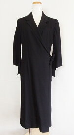 【中古】【CEST LAVIE】ドレス　ラップワンピース　七分袖 9 黒