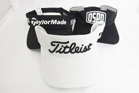 【中古】Titleist タイトリスト 【Titleist】【TaylorMade】【Callaway】ゴルフ　サンバイザー3点組 FREE