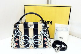 【中古】FENDI フェンディ ストア限定デザイン ミニ ピーカブー 2WAYバッグ 銀座SIX購入 8BN244 9GP