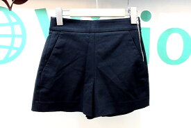 【中古】ZARA WOMAN ザラウーマン サイドジップ ショートパンツ XS 黒