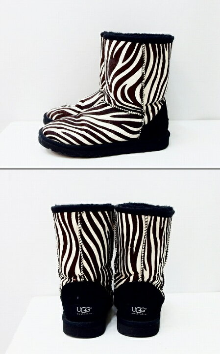 楽天市場】【中古】UGG アグ CLASSIC SHORTS EXOTIC ゼブラ柄 ハラコ  