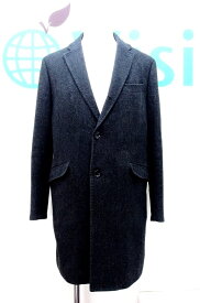 【中古】SUIT SELECT スーツセレクト ウール チェスターコート メンズ L ブラック系