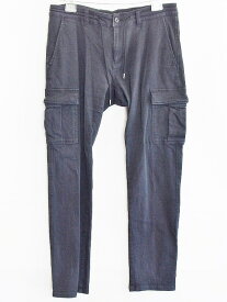 【中古】MEN'S BIGI メンズビギ カーゴパンツ　ストレッチ メンズ M ブラック