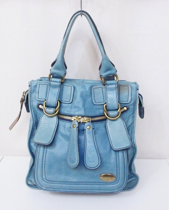 楽天市場】【中古】Chloe クロエ ベイ レザー トートバッグ *変色あり 