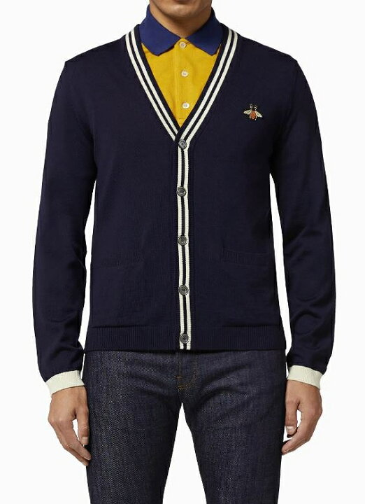 楽天市場】【中古】GUCCI グッチ 20AW BEE ウールニットカーディガン 