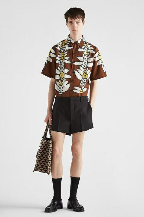 楽天市場】【中古】PRADA プラダ 【23SS】半袖 プリントコットン 
