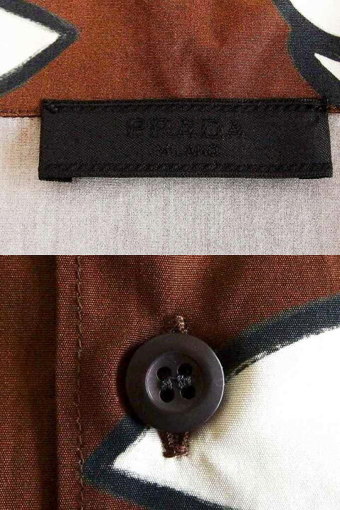 楽天市場】【中古】PRADA プラダ 【23SS】半袖 プリントコットン 
