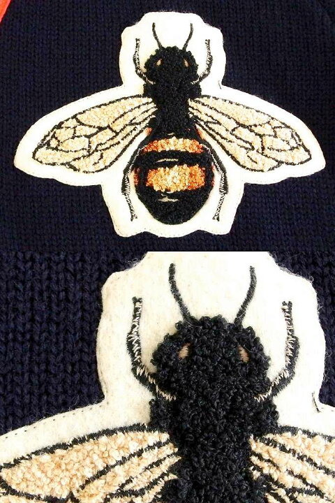 楽天市場】【中古】GUCCI グッチ Bee ビー アップリケ ウール セーター 