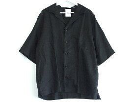 【中古】 PT TORINO ピーティートリノ　ボウリングシャツ　リネン メンズ ・42 TL6SBW030CPT 01CB ブラック