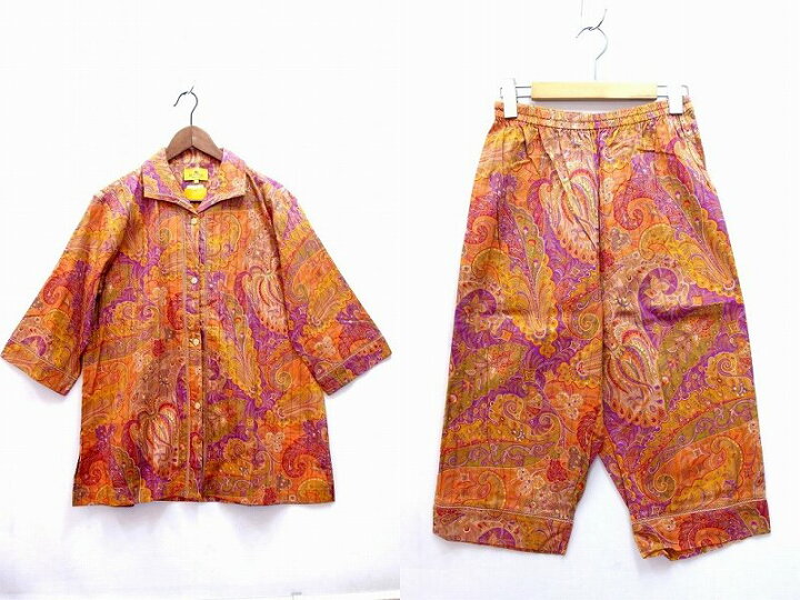 楽天市場】ETRO エトロ タグ付 ペイズリー柄 パジャマ 上下セット ・L 