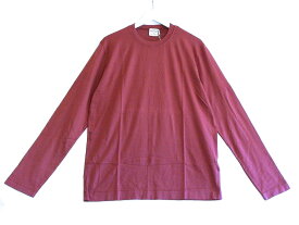FEDELI (フェデーリ) オーガニックコットン 長袖Tシャツ メンズ ・L ピンク系