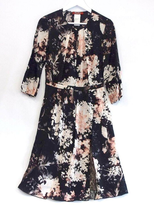 中古】Max Maraマックスマーラシフォンドレスワンピース 