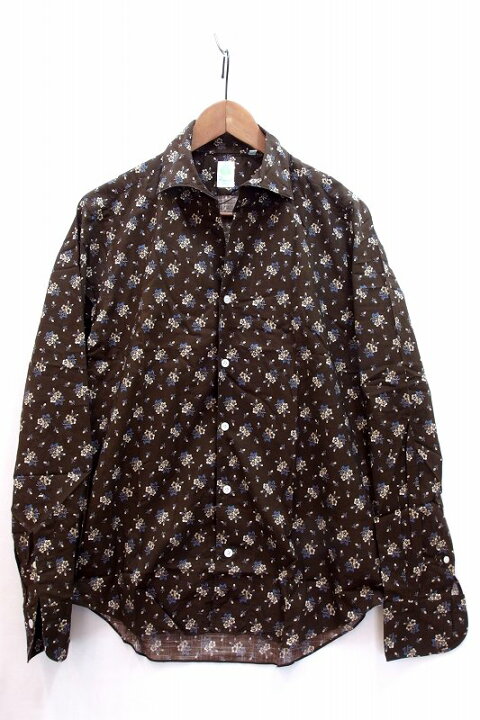 楽天市場】【中古】Finamore フィナモレ 花柄プリント 長袖シャツ 