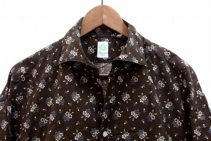 楽天市場】【中古】Finamore フィナモレ 花柄プリント 長袖シャツ 