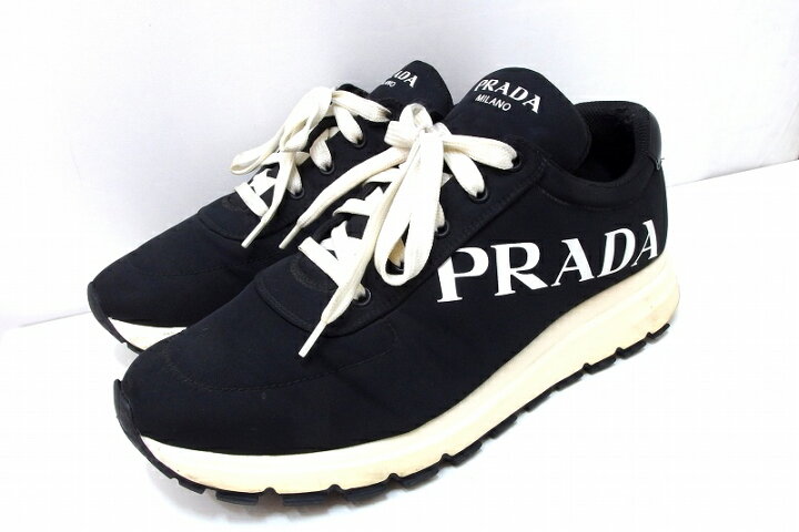 楽天市場】【中古】PRADA プラダ ナイロン ギャバジン スニーカー  