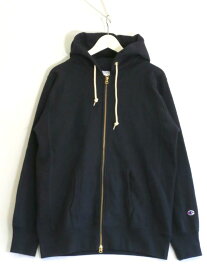 【中古】25SS Champion チャンピオン リバースウィーブ(R)ジップフーデットスウェットシャツ メンズ ・XL C8-Z102 濃紺 kz5022228483