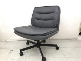 【中古】 GT RACING デスクチェア アームレス　オフィス　キャスター付き CH310 グレー sy5022228198【個別送料】※直接引取OK