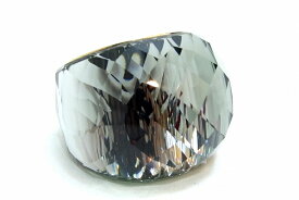 【中古】SWAROVSKI スワロフスキー ニルヴァーナリング 指輪 ＃18 グレー×ゴールド ok5024229050