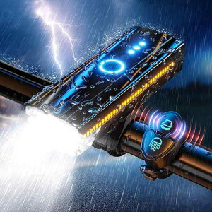 新しい世代 自転車 ライト 大容量 1000ルーメン USB充電式 サイドセーフティドライビングライト 懐中電灯兼用 停電対応 地震対策 登山 夜釣り 日本語説明書付き