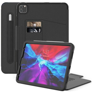 iPad pro 11 �P�[�X 2020 �i2020���f����p�j�y���z���_�[�t�� �Ռ��ی� 7�i�K�X�^���h�@�\ �I�[�g�X���[�v/�E�F�C�N �J�[�h���[ �h�o �S�ʕی�^ �����h�~ 2020 iPad pro 11 ��p�J�o�[ (���f���ԍ�