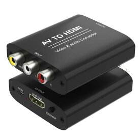 HDMI 変換 RCA to HDMI 変換コンバーター コンポジット H D M I 変換 アルミ合金製 720P/1080P変換 （赤、白、黄）3色端子