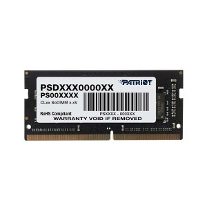 Patriot Memory DDR4 2133MHz PC4-17000 8GB m[gp\Rp SODIMM 1.2V PSD48G213381S