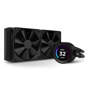 NZXT KRAKEN Elite 240 Black �ȈՐ���CPU�N�[���[ RL-KN24E-B1 120mm�t�@�� 2�� 3555